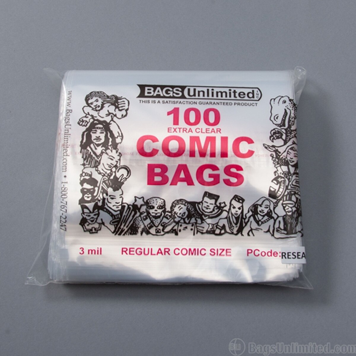 Polyethylene Regular COMIC Bags are